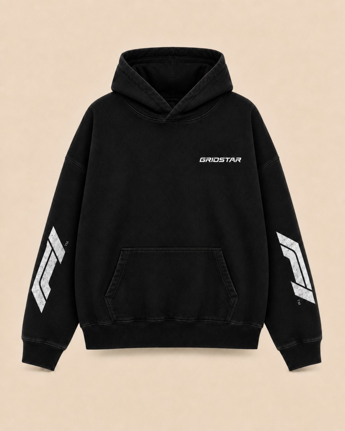 Do Not Disturb Hoodie in black, front view